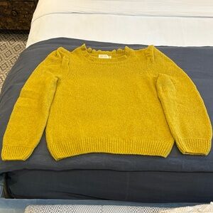 Nation LTD Golden Yellow Crew Neck Sweater